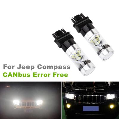 Pour Jeep Compass 2011-2016 Grand Cherokee 2011-2013 2 pièces/lot 100w 20SMD CANbus blanc LED feux diurnes DRL