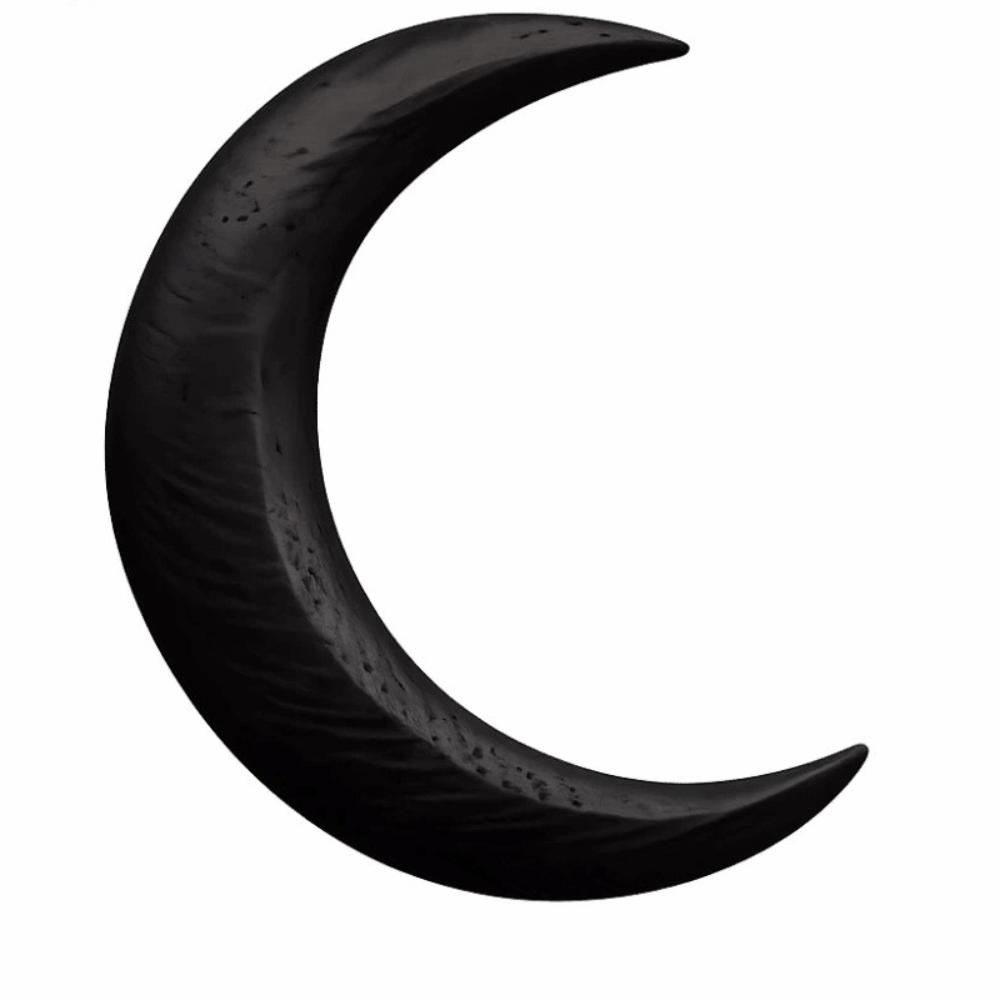 High-end Elegant Crescent Hair Fork Solid Hanfu Wooden Half-Moon Hairpin Chinese Style Handcarved Handcrafted Hair Stick Women
