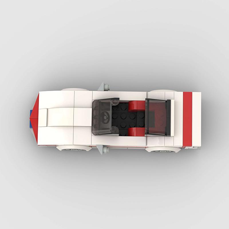 MOC Convertible Speed Car Super Race Vehicle Building Block Racing Rally Sports Brick Toy Technical Gift