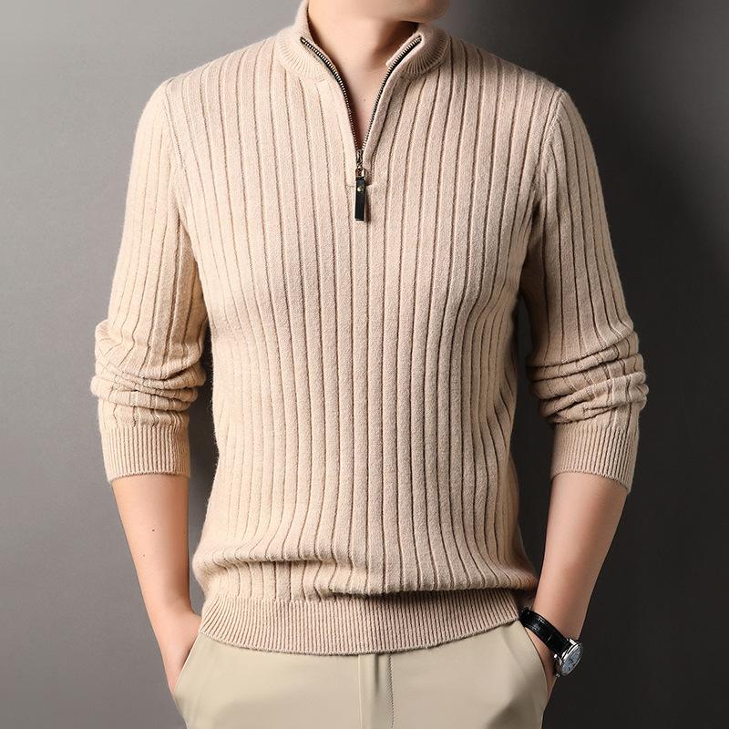 Autumn Thickened Young and Middle-aged Men's Sweater Pullover Large Size Loose Korean Style Jacket Men's Clothing