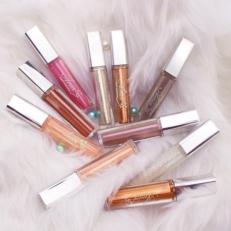 1pcs 10 Colors Liquid Eyeshadow for Women Diamond Shimmer Highlighters Long Lasting Shine Eye Shadow Makeup for Party Wedding