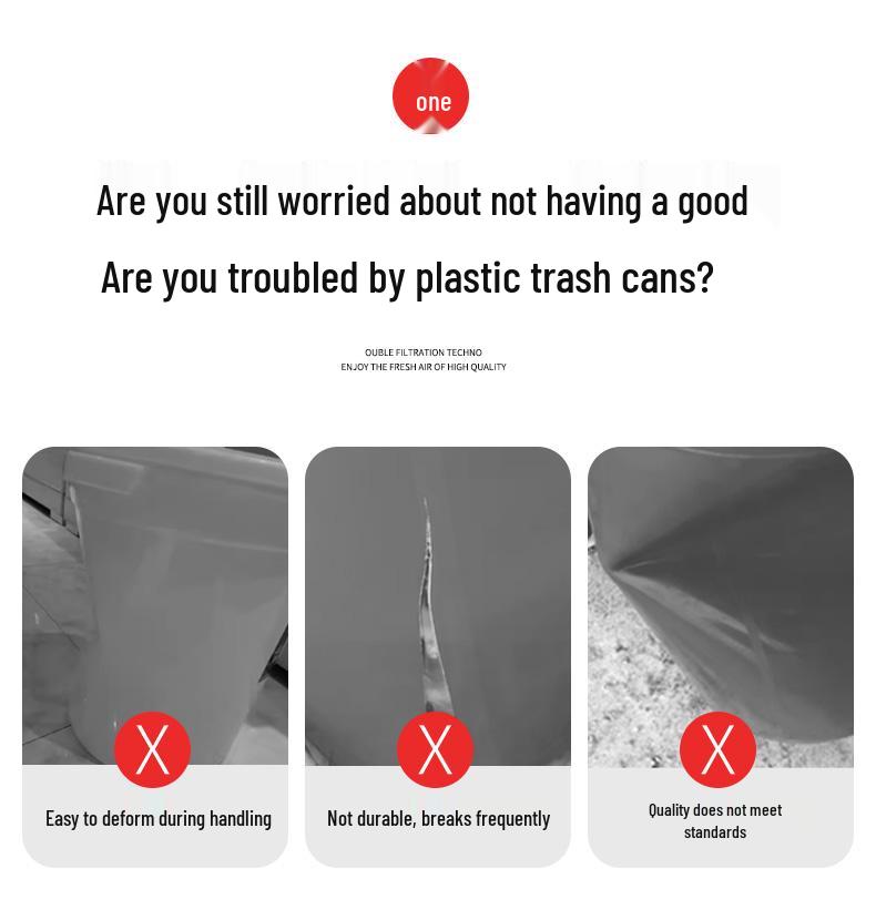 Large Capacity Thick Round Plastic Trash Can for Commercial Kitchens, Catering, Classrooms, Hotels, and Sanitation
