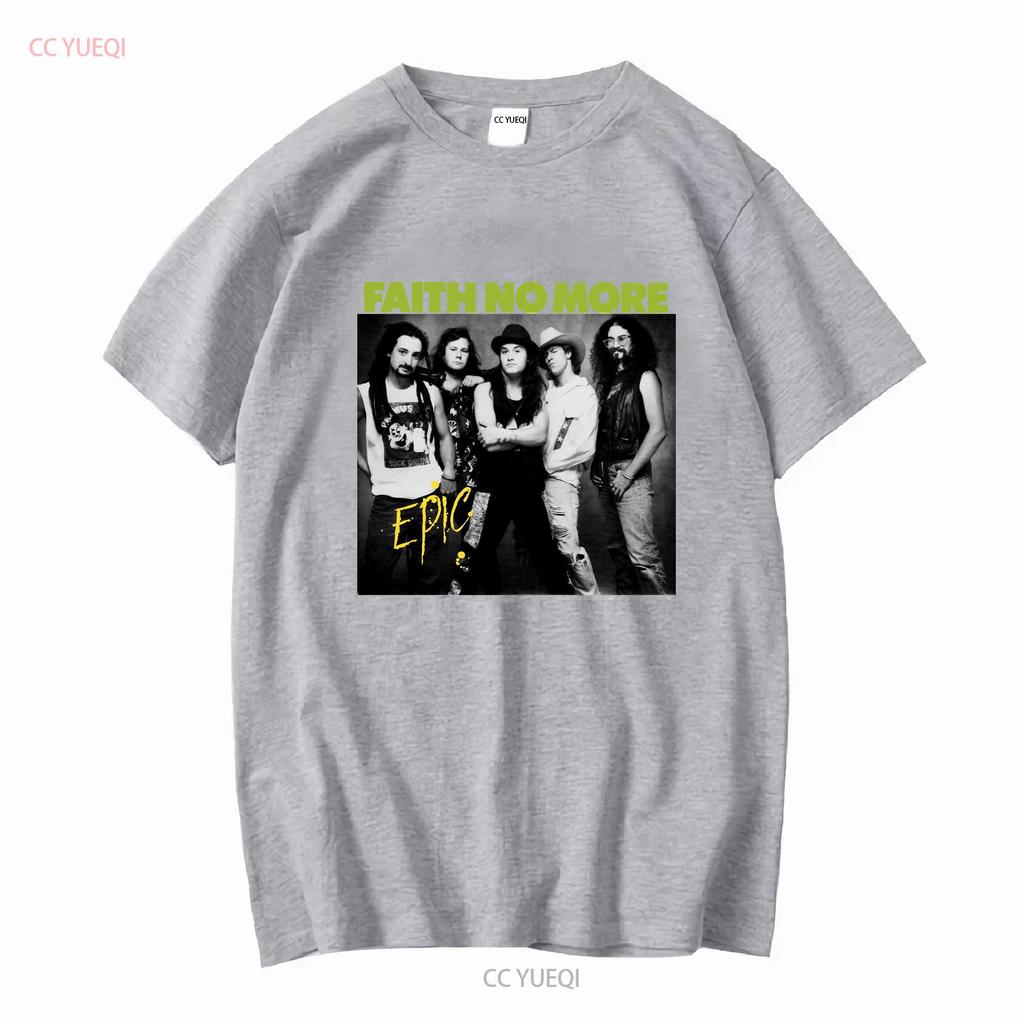 Vintage Faith No More band Poster Unisex T shirt vintage Washed Casual Top For Everyday Wear streetwear Stretched Breathable