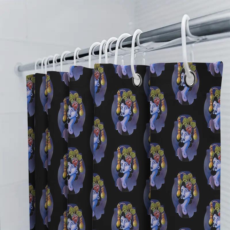 Bathroom Shower Curtain Vintage Floral Pattern Waterproof Decor Farmhouse Rustic Country Home Textile Washroom Accessories