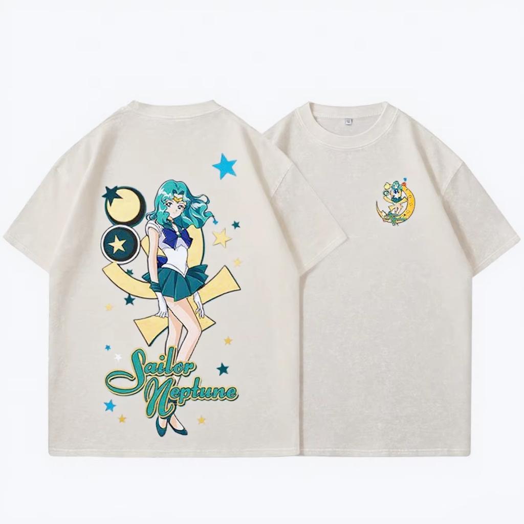 Sailor Moon Tshirts for Unisex and Women Summer Fashion Anime Print Shortsleeved Tshirts Womens Street Clothing Cotton