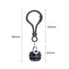 Bunter Plastikglocken-Schlüsselanhänger-Ornament - Niedliches und kreatives kleines Geschenkaccessoire.