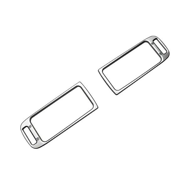 Set of 2 Silver ABS Side Air Vent Covers for Suzuki Car Interiors