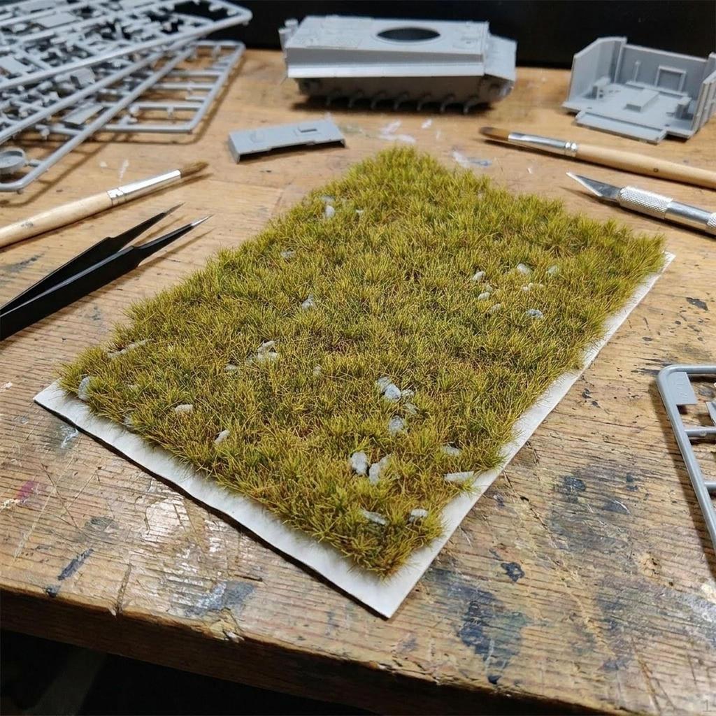 Kunstrasen-Diorama-Material, Miniatur-Büschel für Puppenhaus-Dekoration