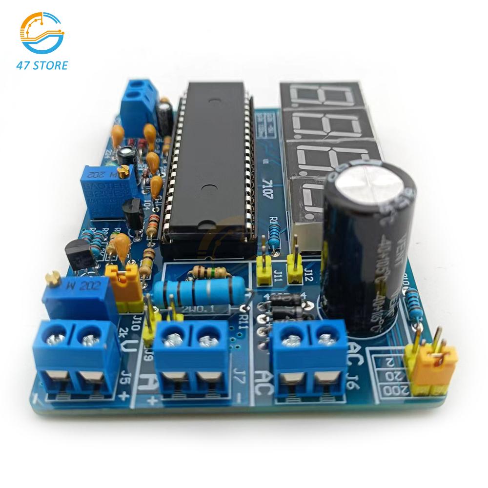 Voltmeter Kit Voltage Meter Electronic Production Suite Multifunctional AC DC Voltmeter DIY Kit for Student Electronic Exercise