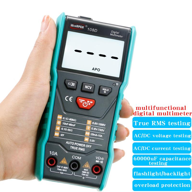 

WinAPEX Mini Universal Meter 108D Fully Automatic Digital High-Precision Compact Multimeter Capacitance Meter