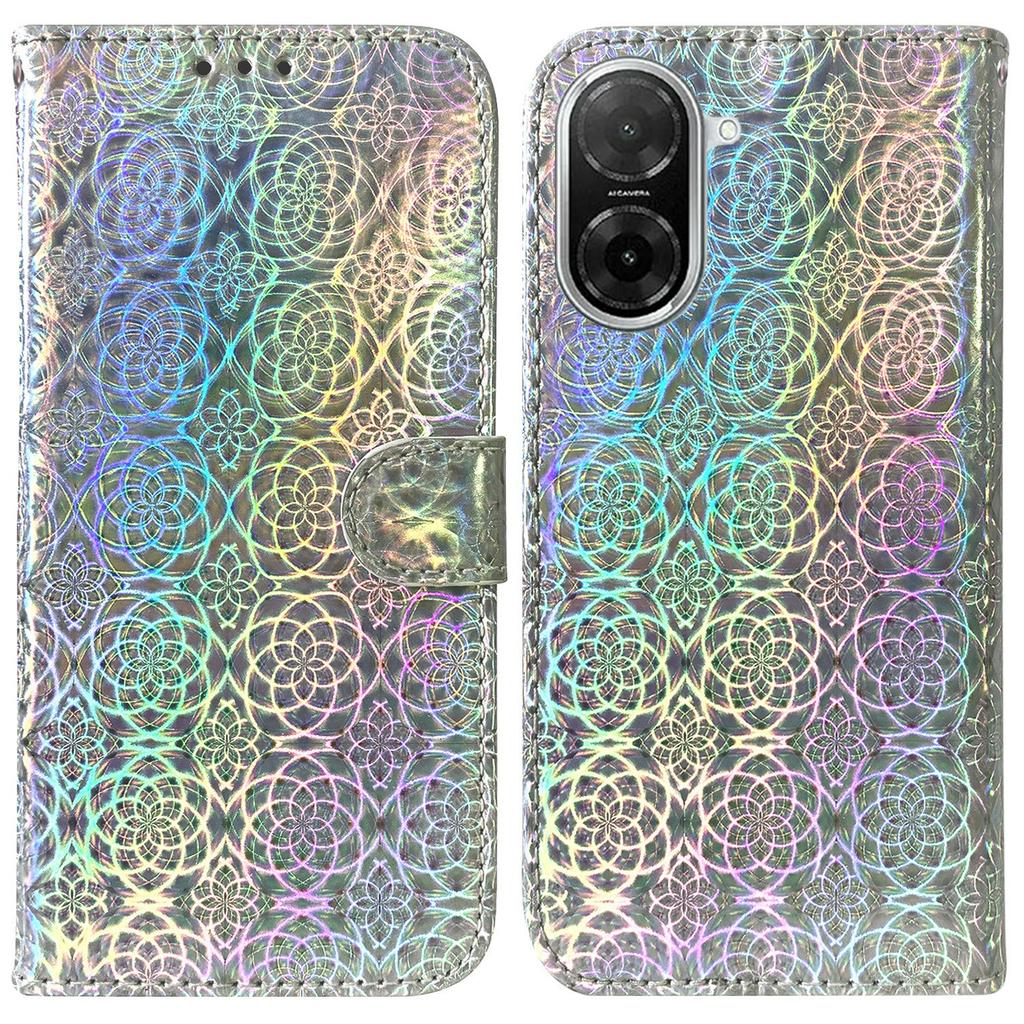 For Xiaomi Redmi A5 NFC (173.45mm) Stand Case Dazzling Flower Leather Phone Cover