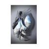 Páry 3D Abstraktní Kovová Socha Socha Malba na plátně Objímání Páry Stříbrný efekt Plakáty a tisky Nástěnné umění Domácí dekorace