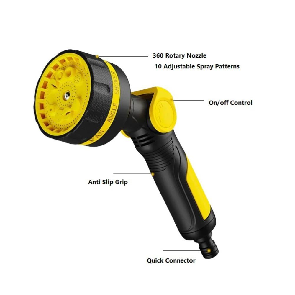 Multifunctional High Pressure Water Gun Gun Portable 10 Modes Garden Sprinkler Heavy High Pressure Water Gun Irrigation Garden Watering