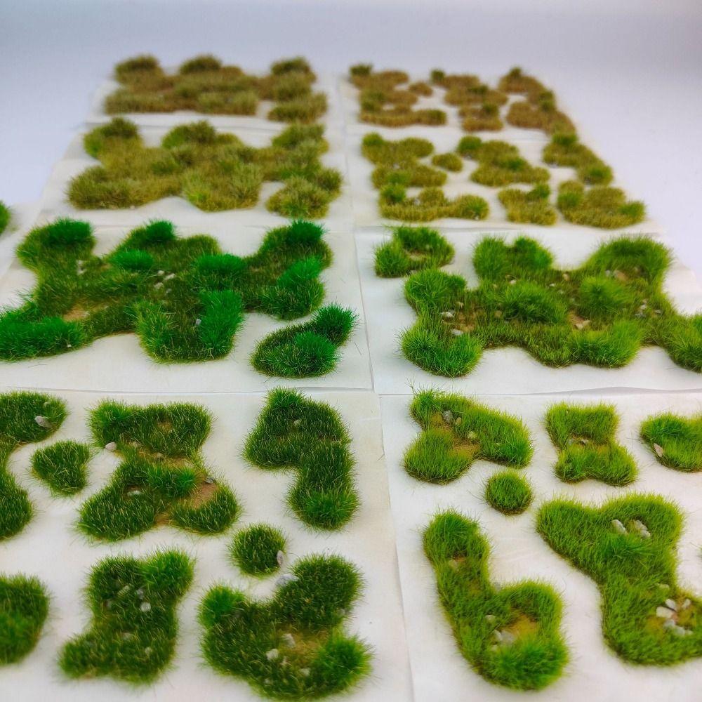 Multicolor Mini Grass Clusters Building Models Photo Props Artificial Grass Clusters DIY Accessories Sand Table Scenes Model
