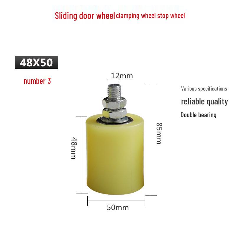 Sliding Door Nylon Guide Wheel and Clamp for Iron Gates
