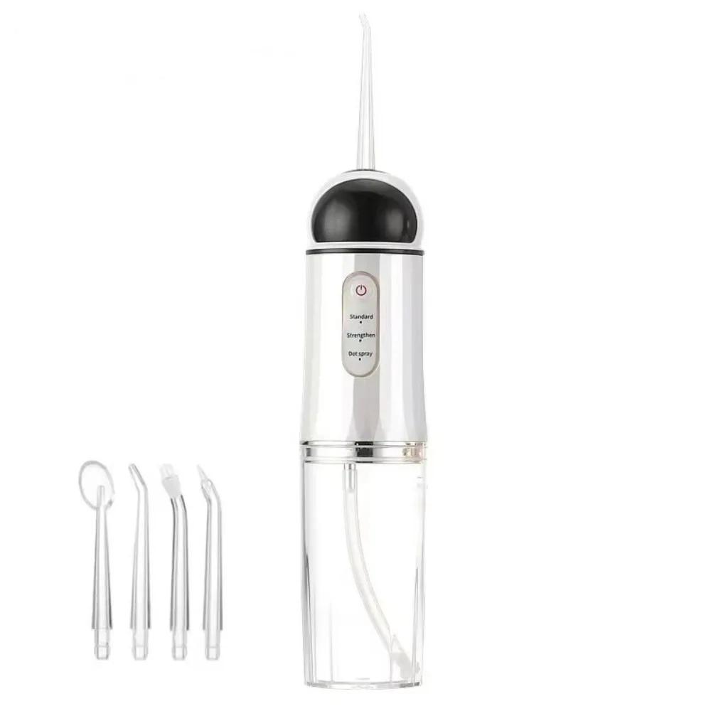 Tragbarer 3-Modus-Wasserstrahl-Zahnreiniger USB-wiederaufladbar Kabelloser Mundduscher Elektrischer Dental-Jet-Irrigator für Reisen