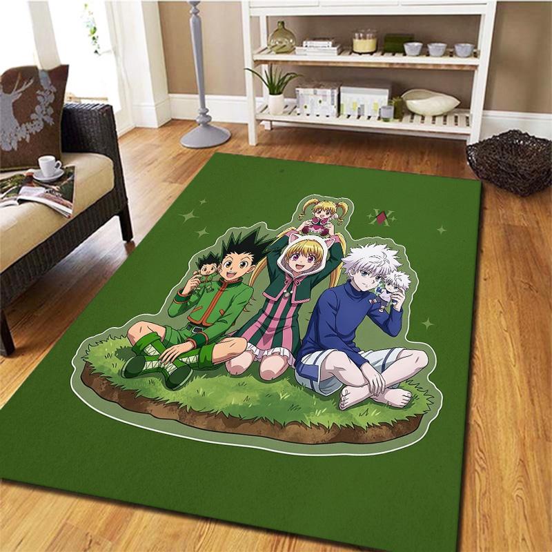 Hunter X Hunter Teppich Teppich für Wohnzimmer Schlafzimmer Zuhause Sofa Dekoration Kinder Spielen Rutschfeste Bodenmatte