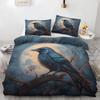 Raven Duvet Covers For Boys Men Quilt Covers Queen Size Lightweight Down Bedroom Decor 2 Pillowcases 1 Duvet Cover No Comforter