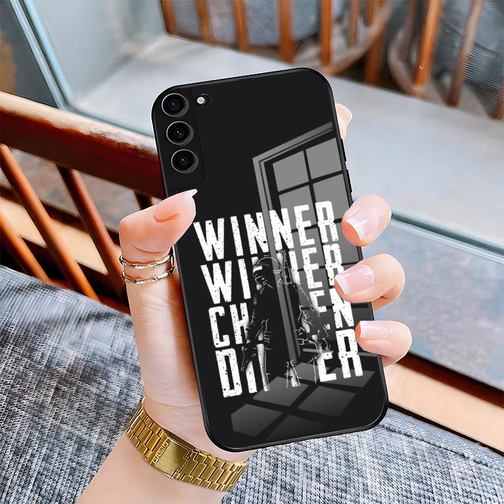 PUBG Winner Chicken Dinner Phone Case For Samsung A25 A13 A33 5G A54 A36 A35 A56 A52 A14 Shockproof Glass Cover