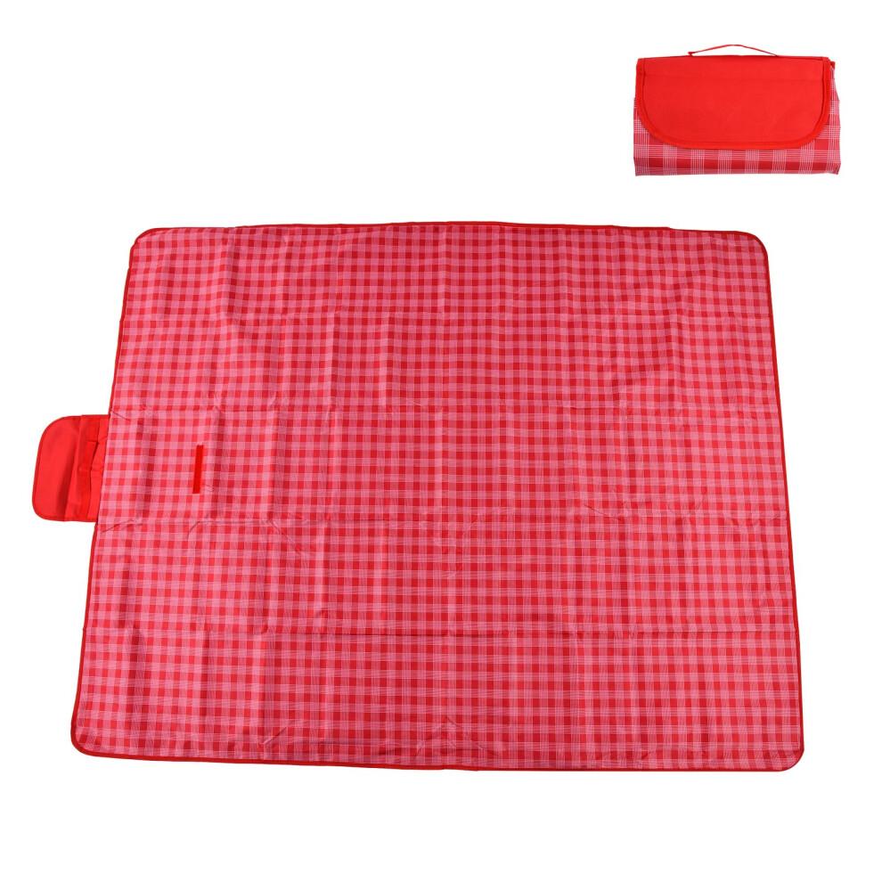 Machine Washable Outdoor Blanket, Outdoor Picnic Blanket, Foldable Lightweight Blanket, Oversized for 6-8 Seating Or 4 Lying, Gingham Picnic Mat,