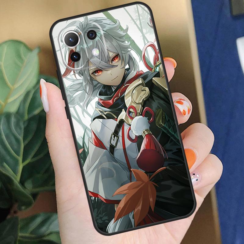 Genshin Impact Kaedehara Kazuha Case For Xiaomi 15 14 Ultra 13T 14T 15T Pro 17 Pro Max POCO F8 F7 F5 F6 X5 X6 X7 Pro Coque