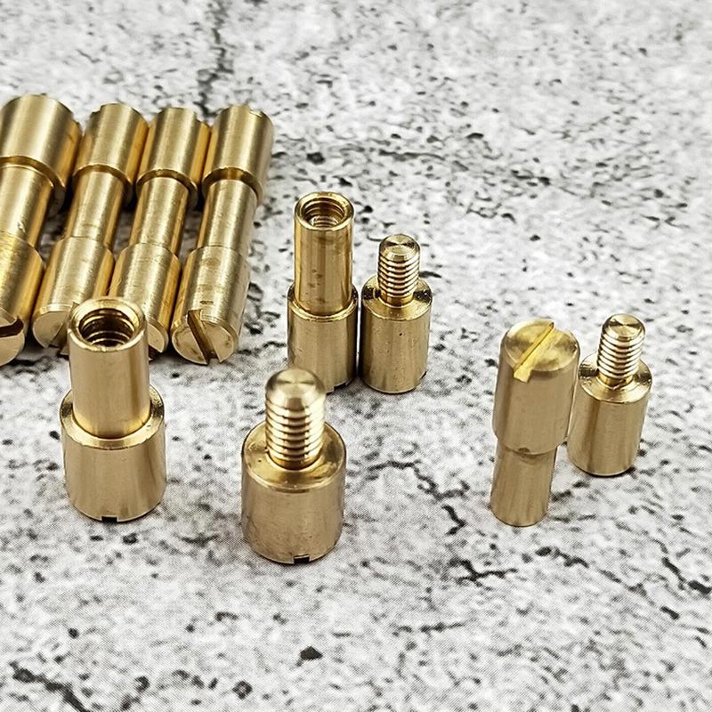 5 Pcs/lot Brass Rivet Screw Grinding DIY Knife Handle Fastener Accessories Tactics Lock Rivet Diy Craft Supplies