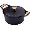 Seasoned Cast Iron Induction Cocotte 30 Cm, Dutch Oven 5.7L, Without PTFE and PFOA Victoria 38458 Black