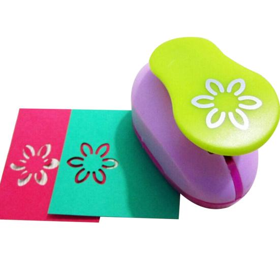 Kid Craft DIY Scrapbook Cards Making Paper Shaper Mini Hole Punch Cutter Toy