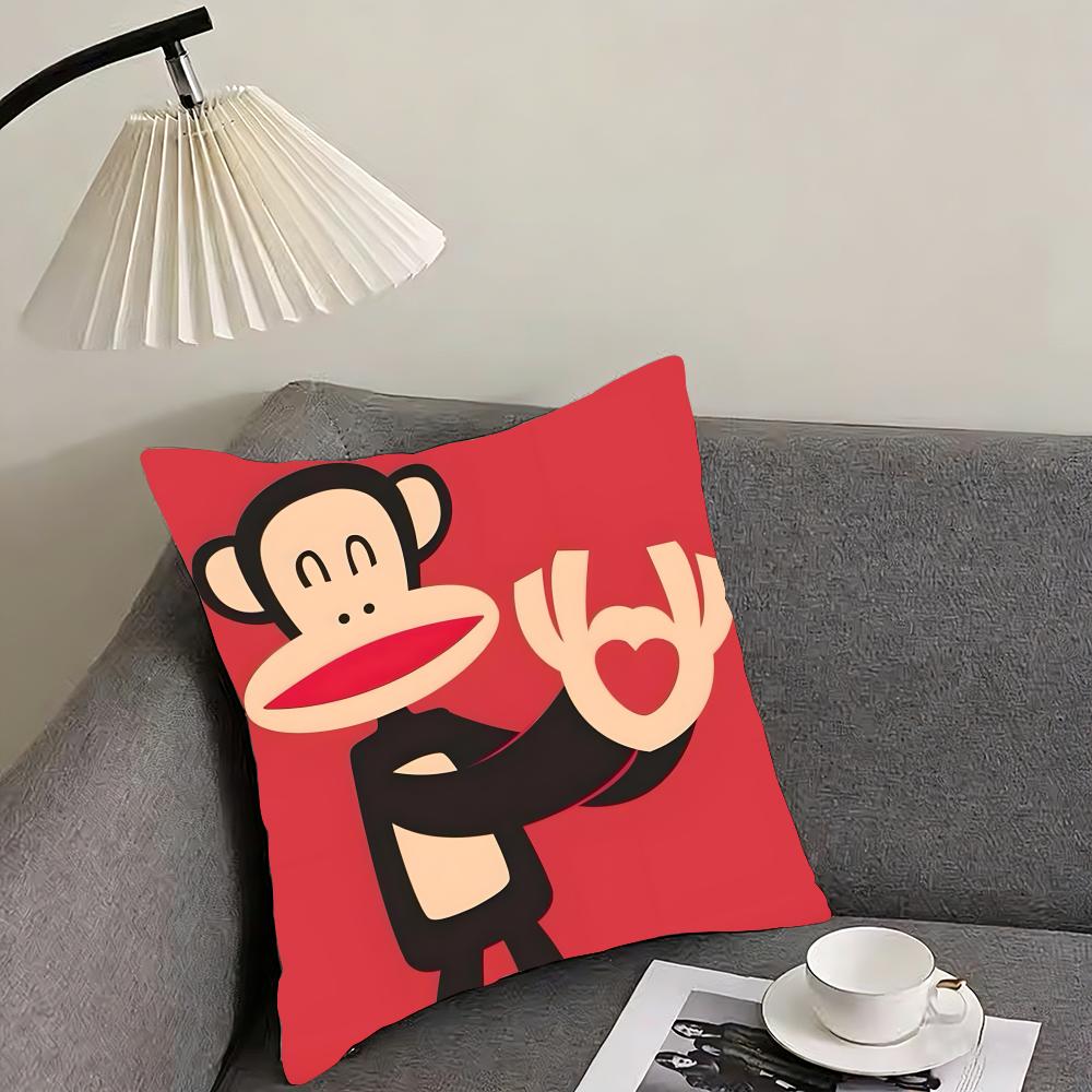 PPaul FFrank Cartoon Cushion Cover Pillowcase Ultra Soft Skin Friendly Fabric Cloud Like Comfort Concealed Zipper