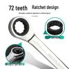 Hufeng Tools 6-36mm Quick Ratchet Mirror Wrench, 72 Teeth Dual-Purpose