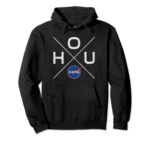 NASA x Houston Cross Design (Distressed) - Houston Texas Hoodie