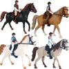 Xianci Kids' Equestrian Horse Racing Figurine