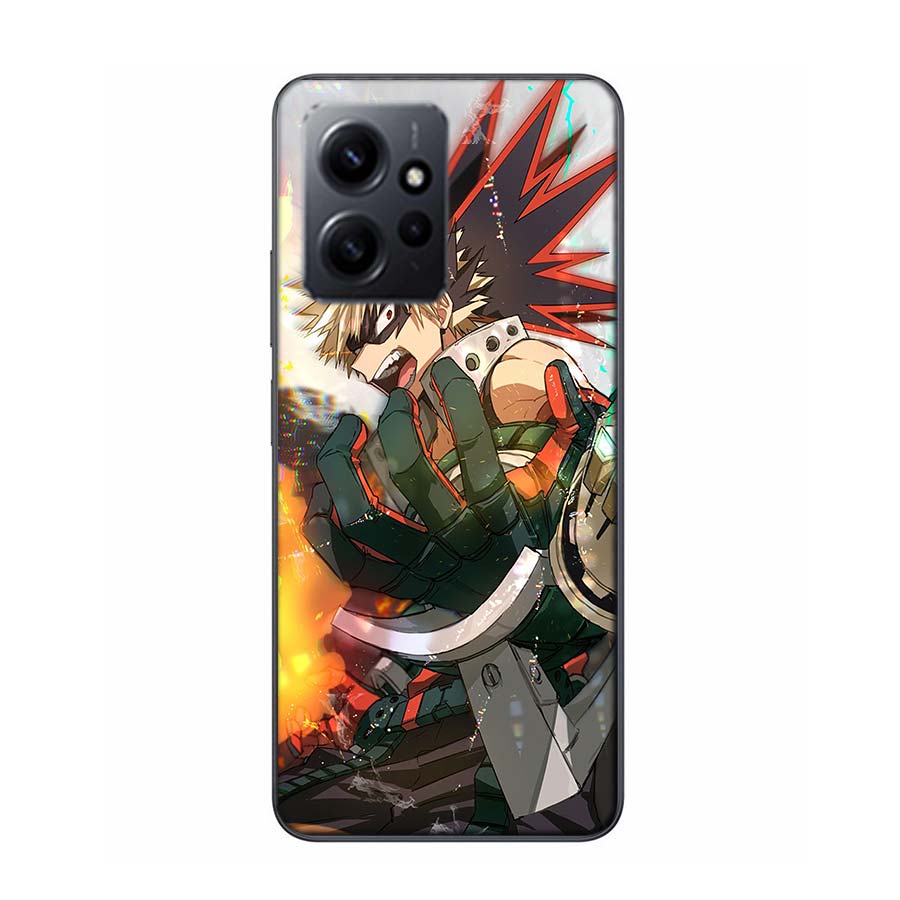 My Hero Bakugou Katsuki Phone Case For Redmi Note 14 15 Pro 5G 13 12 Pro Plus 11 11T 11E 11S 10 Pro 10S 9 9S Cover Cell Clear TP