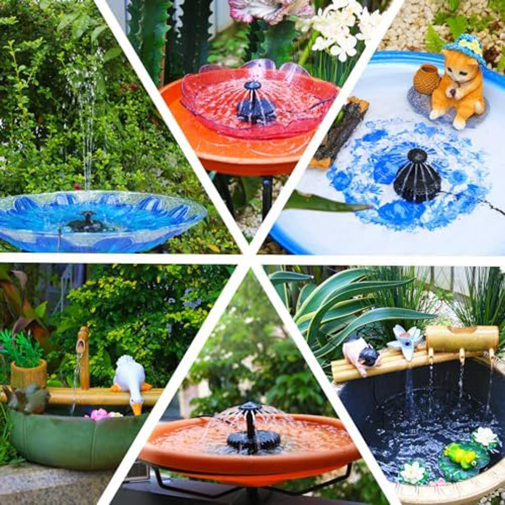 5 Nozzle Solar Fountain Pump Kit Environmentally Friendly Water Feature for Small Ponds and Garden Ornamentation