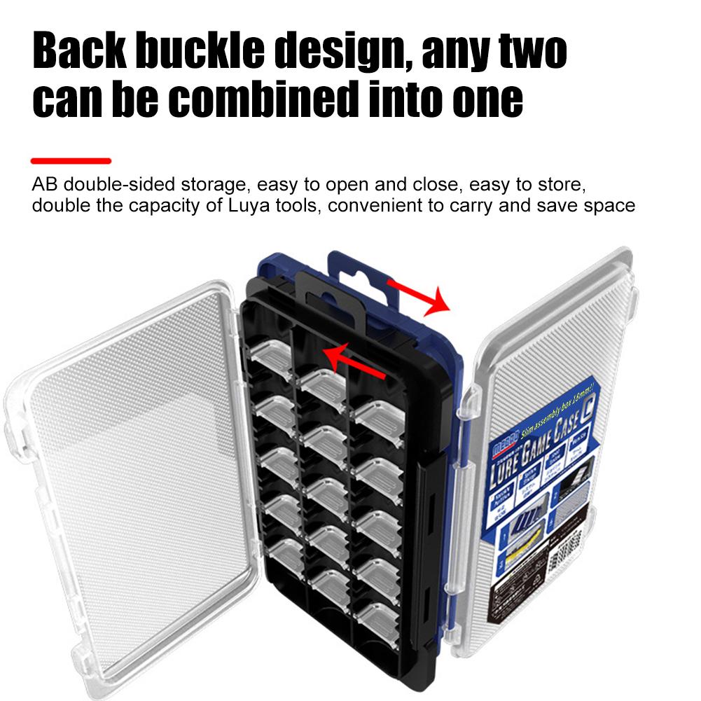 Portable Waterproof Bait Lure Hook Boxes Fishing Bait Box Compartments Shockproof Adjustable Partition Fishing Gear Accessories