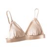 Triangle cup bra, skin-friendly and comfortable mulberry silk, no steel ring smooth surface