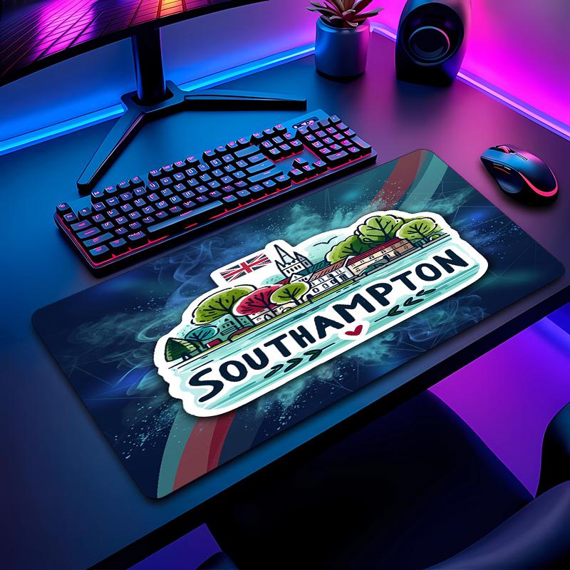Southampton Football Pattern Mouse Pad Non?Slip Rubber Base Gaming Mousepad For Desk Office Home