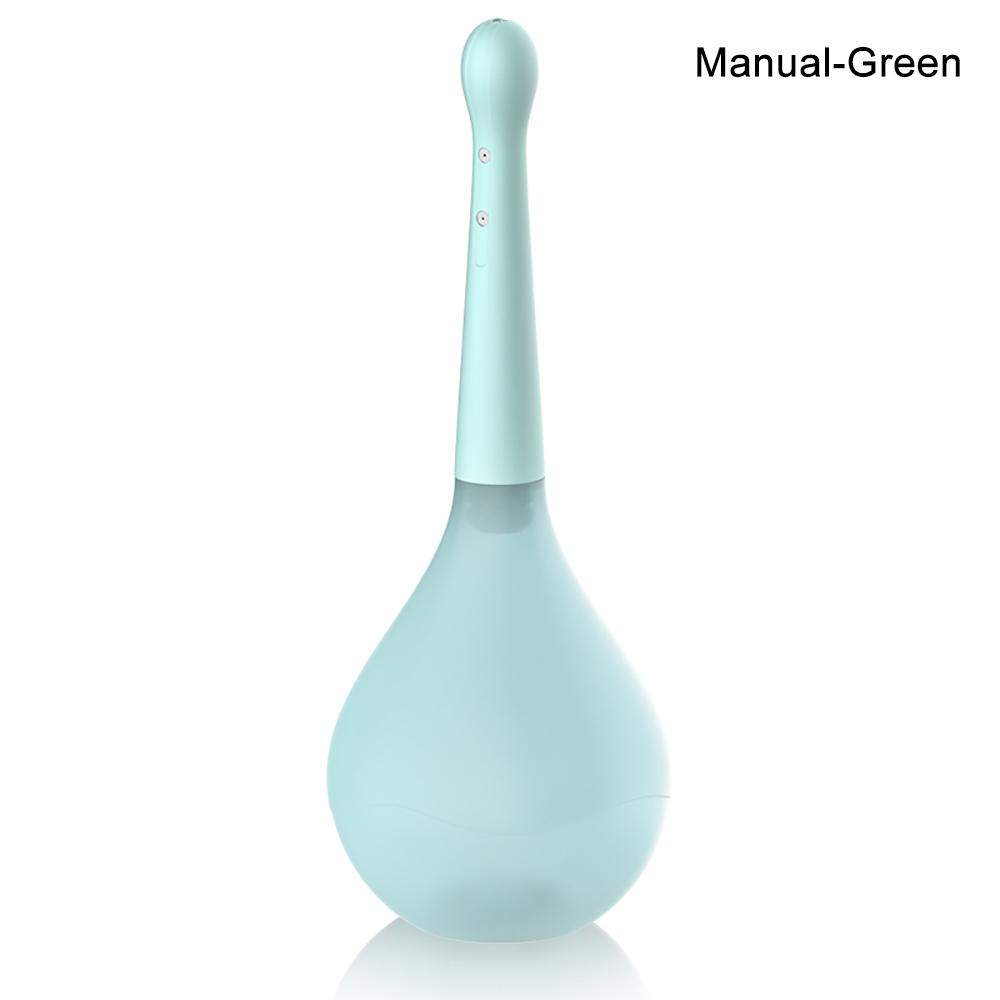 Fully Automatic Enema Cleaning Container Vagina & Anal Cleaner Douche Bulb Design Silicone Health Tool Sex Toys For Woman/Man