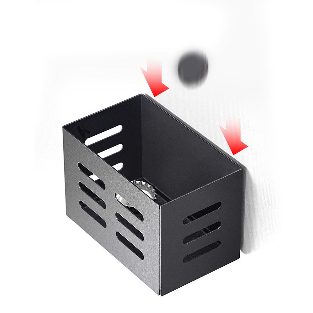 Stainless Steel Wall-Mounted Wine Bottle Opener Counter Beverage Cap Remover with Basket Night Clubs Supplies Decoration