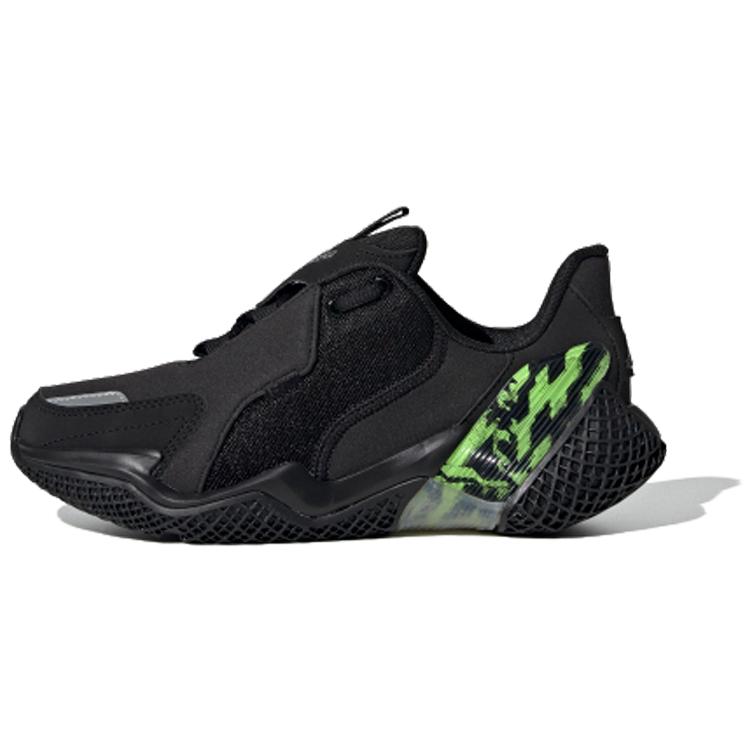 

Adidas 4Uture RNR J Стійкі до стирання Низькі дитячі кросівки для бігу Чорний Зелений Підлітки EG1777 36⅔