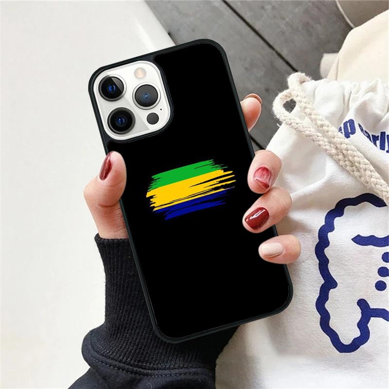 Gabon Gabonese Flag Phone Case For iPhone 17 Air 15 16 Cover 11 13 14 Pro Max 12 Plus Max Fundas iPhone 15pro max