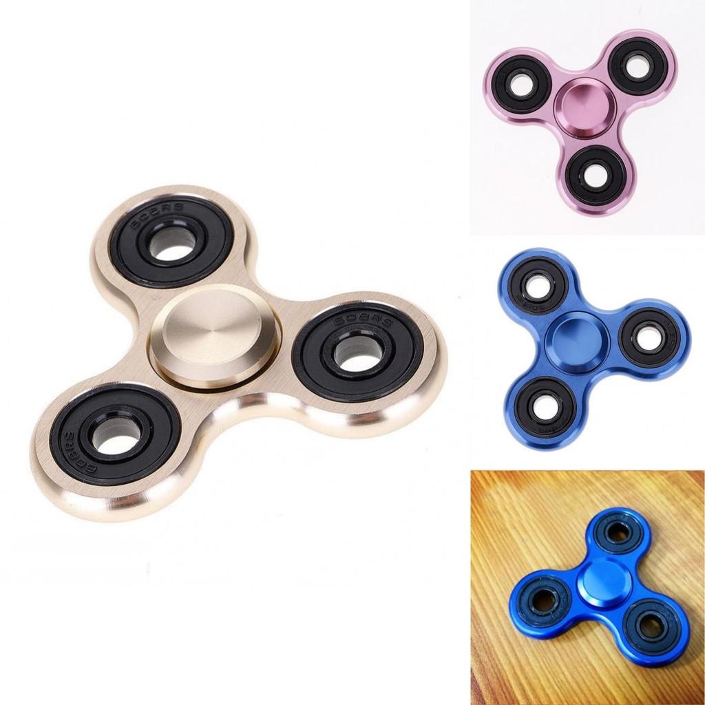 Premium Aluminum Alloy Tri-spinner Silent Bearing Metal Fidget Toy Stress Relief