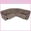 Velvet Lshaped Seven Piece Sofa Cover Set With Stretch Fabric For Corner Couch Protection