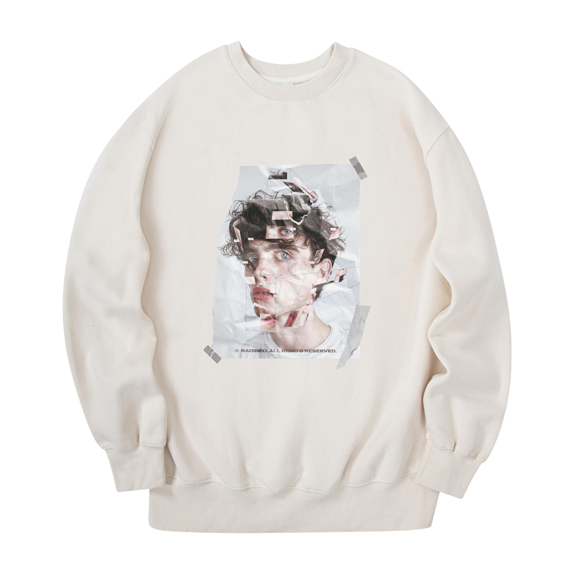 Radineo Face Sweatshirt Cream Cream (Cream)/M