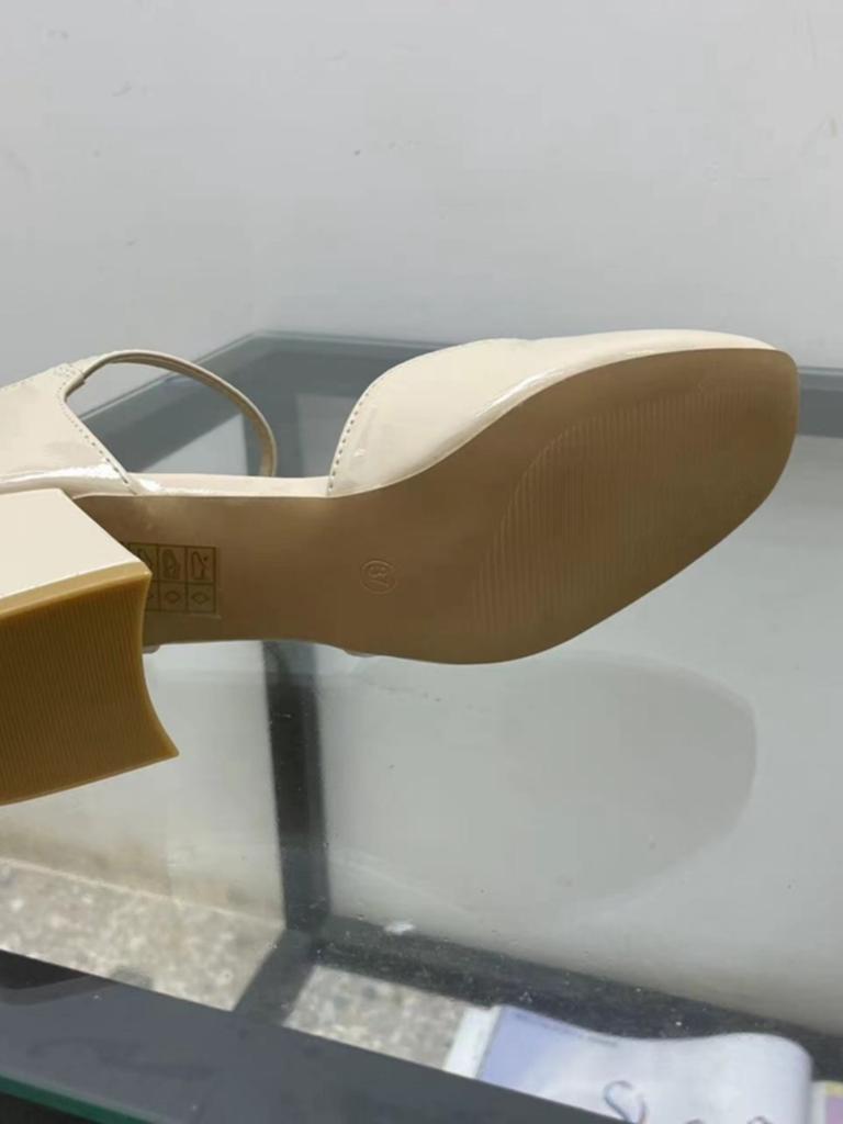 Fashion Lolita Shoes Shallow Mouth Summer High Heels 2025 Sandals Ladies Mary Jane Latest Bow Beige African Retro Block Butterfly-knot P