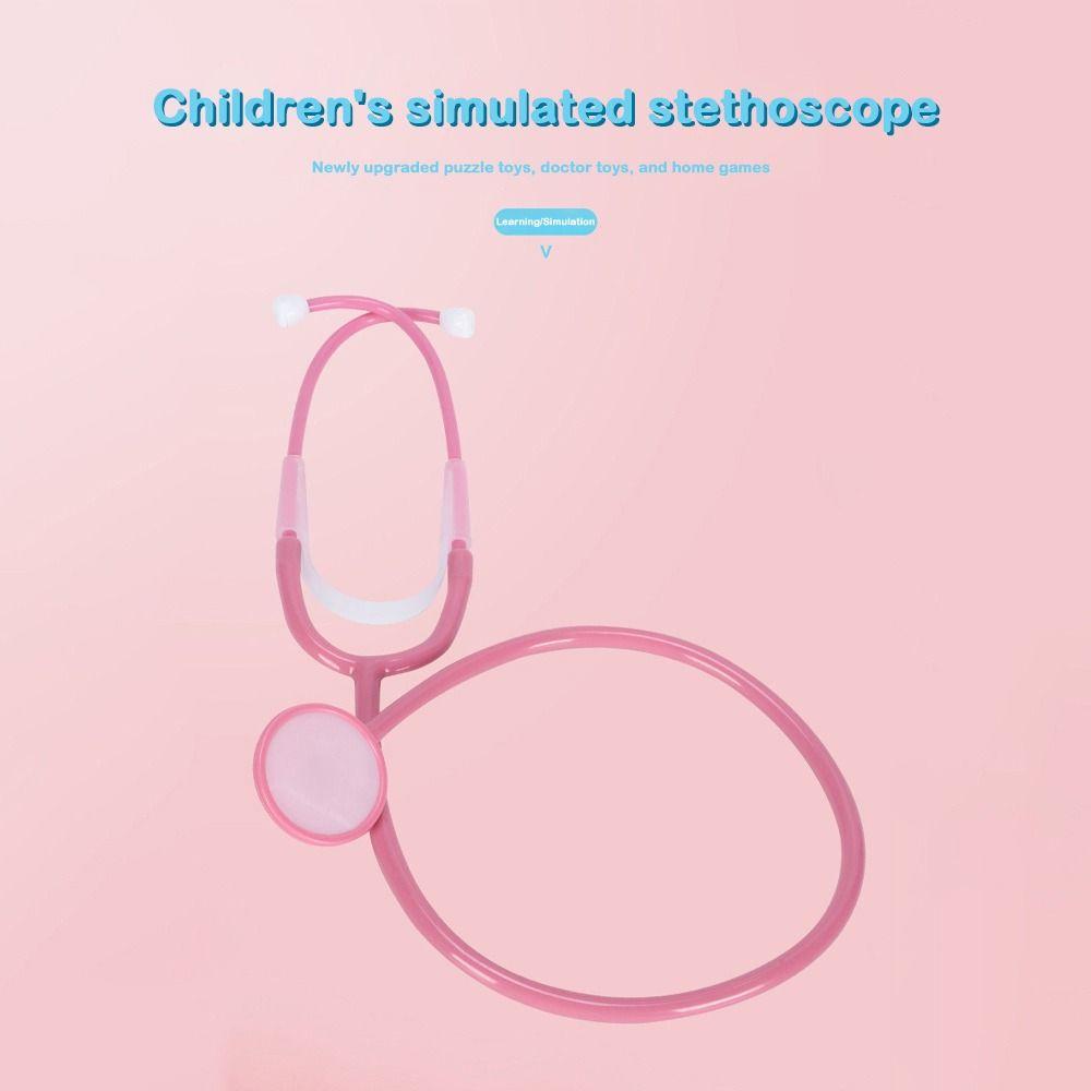 Multi Color Simulation Doctor's Toy Plastic Stethoscope Accessories Gifts