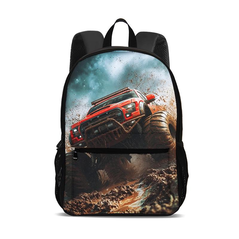 Monster Jam Backpack Can Hold Computers, Cartoon Prints, the Best Campus Companion for Students To Go To School, Birthday Gift