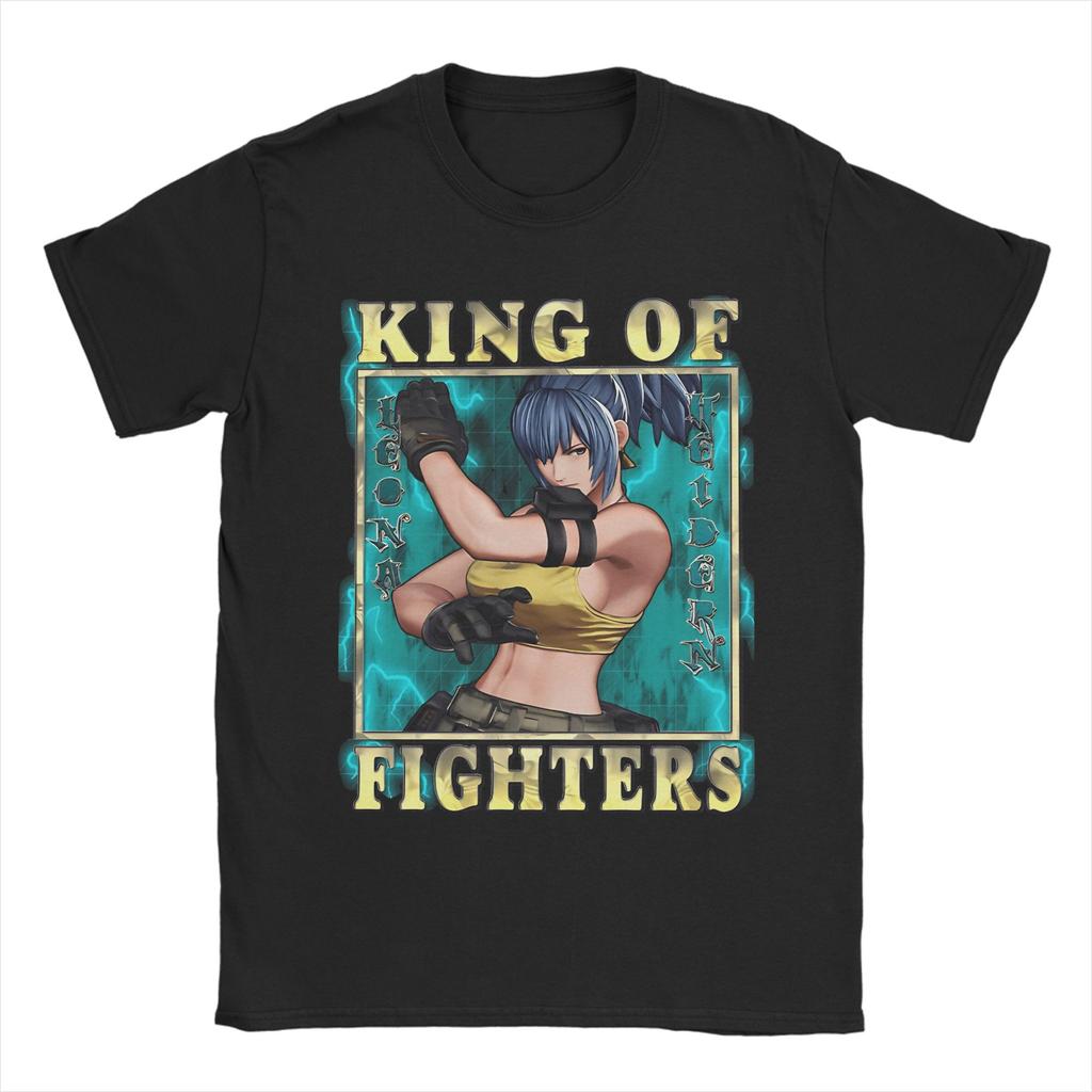 King of Fighters XV - Silent Soldier Leona Heidern T Shirt Unisex's Cotton Funny T-Shirts Crewneck Tees Short Sleeve Clothing