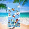 Cute Cartoon Character Printed Microfiber Beach Towel Quick Dry Soft Bath Towel For Kids Swimming