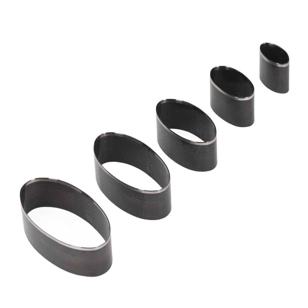 5PCS Set Leather Cutting Die Oval Shape 2060mm Long Shaft Hollow Punching Tool for Handcraft